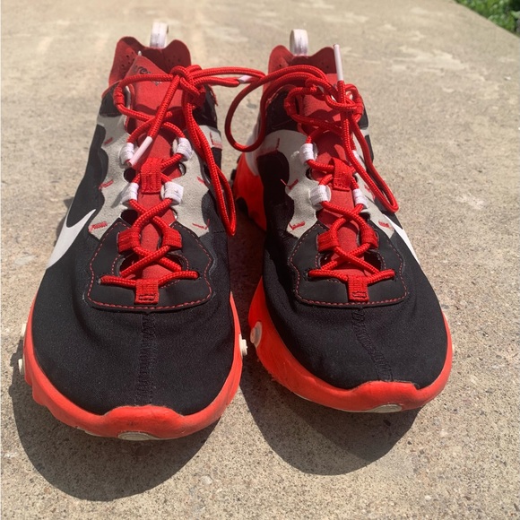 NIKE REACT ELEMENT 55 BLACK WHITE ORBIT | US 10 | - Picture 2 of 8